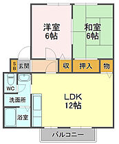 サンビレッジ川合B 203 ｜ 静岡県静岡市葵区上土１丁目（賃貸アパート2LDK・2階・50.00㎡） その2