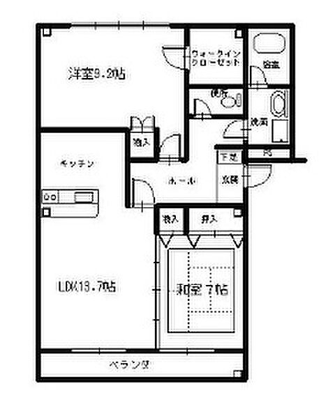 ネオアルカディア 203｜静岡県静岡市駿河区高松(賃貸マンション2LDK・2階・68.72㎡)の写真 その2