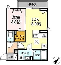 ONE UNIVERSITY PLACE(ワンユニバーシティ 101 ｜ 静岡県静岡市駿河区谷田（賃貸アパート1LDK・1階・32.41㎡） その2