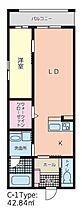 オラシオン八幡 104 ｜ 静岡県静岡市駿河区八幡３丁目（賃貸マンション1LDK・1階・42.84㎡） その2