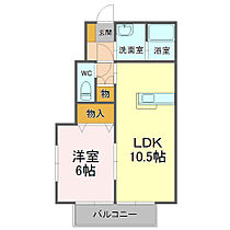 メリー・ベルＦ棟 102 ｜ 静岡県静岡市駿河区谷田（賃貸アパート1LDK・1階・40.66㎡） その2