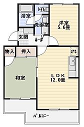 セプテンバー93 2LDKの間取図画像