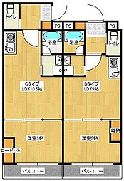 なごみマンション 1LDKの間取図画像