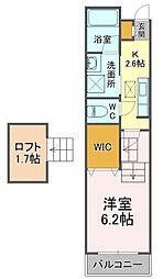 Esplanade 1Kの間取図画像