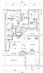 ヴィラセイユー稲川 1LDKの間取図画像