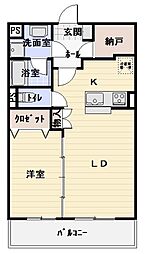 リアルエステート・リヴ 1SLDKの間取図画像