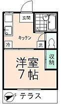 コーポサンライズ　Ａ・Ｂ A201 ｜ 東京都日野市程久保6丁目（賃貸アパート1K・1階・23.18㎡） その2