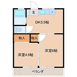 間取図画像 2DK