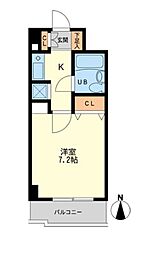 デイム橋本 1Kの間取図画像