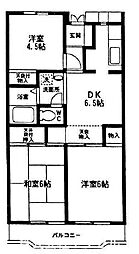 アーバン渕野辺 3DKの間取図画像