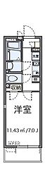 LEONEXT八木町 1Kの間取図画像