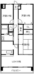 メルベーユ 3LDKの間取図画像