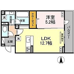 THE STATELY 子安町 2LDKの間取図画像