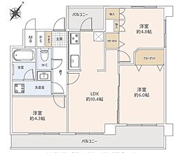 グリーンコーポ淵野辺 3LDKの間取図画像