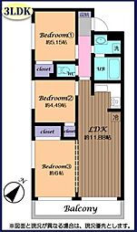 間取図画像 3LDK