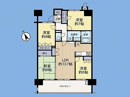 4LDK 間取り
