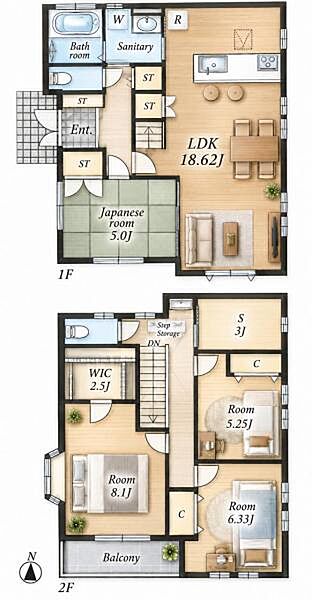 間取りを拡大表示
