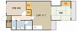 間取図画像 2LDK