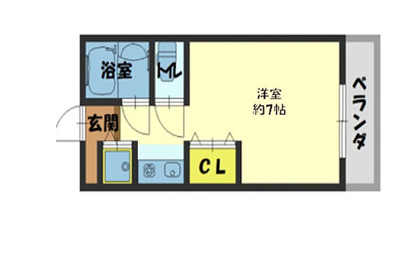 セブンヒルズ ｜大阪府寝屋川市明和１丁目(賃貸マンション1K・3階・20.00㎡)の写真 その2