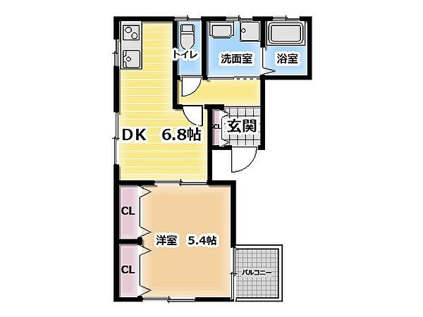 アルティアエスト ｜大阪府門真市小路町(賃貸アパート1DK・2階・39.18㎡)の写真 その2