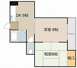 間取図画像 2DK