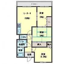 ルミネノヴァ菊田  ｜ 大阪府門真市北岸和田３丁目（賃貸マンション3LDK・4階・65.00㎡） その2