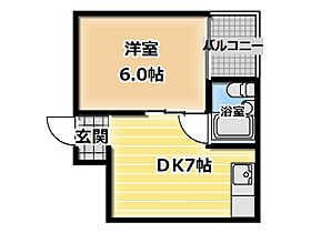 フリーディオ中木田  ｜ 大阪府寝屋川市中木田町（賃貸マンション1DK・1階・30.00㎡） その2