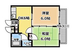 間取図画像 2DK