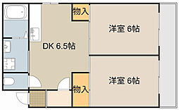 間取図画像 2DK