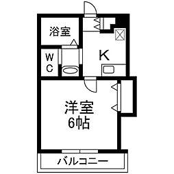 間取図画像 1K