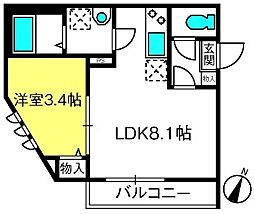 間取図画像 1LDK