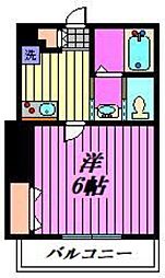 さいたま市岩槻区東町2丁目アパート 1Kの間取図画像