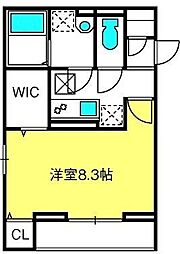 Soavita 1Kの間取図画像