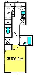 MELDIA岩槻 1Kの間取図画像