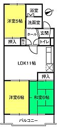 パークプラザ東大宮 3LDKの間取図画像