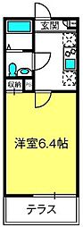 MQuarto東大宮 1Kの間取図画像