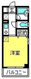Y.S.T.東大宮 1Kの間取図画像