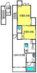 Mimosa House 2LDKの間取図画像