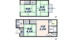 俊徳町4丁目貸家 1階4Kの間取り