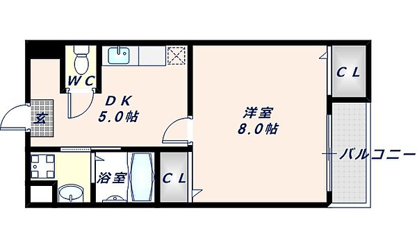 アンソレイユ菱屋西 506｜大阪府東大阪市菱屋西5丁目(賃貸マンション1DK・5階・31.71㎡)の写真 その2