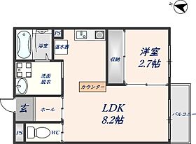 大阪府東大阪市吉田1丁目5-8（賃貸マンション1LDK・2階・35.39㎡） その2