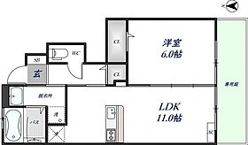 大阪府東大阪市善根寺町5丁目8-28（賃貸アパート1LDK・1階・42.96㎡） その2