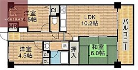 大阪府八尾市高美町6丁目1-6（賃貸マンション3LDK・4階・56.00㎡） その2