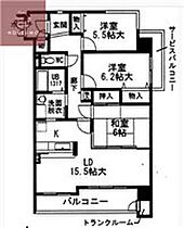 大阪府大阪市平野区長吉長原4丁目11-12（賃貸マンション3LDK・2階・76.37㎡） その2