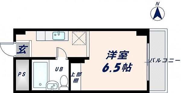 サニーハイム上小阪 ｜大阪府東大阪市上小阪4丁目(賃貸マンション1R・3階・18.00㎡)の写真 その2