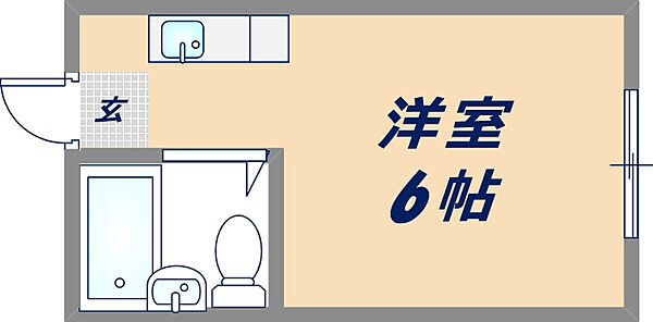 ライラック高井田 ｜大阪府東大阪市高井田元町1丁目(賃貸マンション1R・1階・15.00㎡)の写真 その2