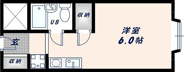 アリタマンション長瀬 ｜大阪府東大阪市近江堂2丁目(賃貸マンション1R・4階・16.00㎡)の写真 その2