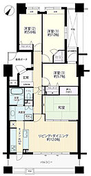 ライオンズマンション湘南台ガーデンシティ 4LDKの間取図画像