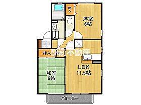 リビングタウン舞の里　B棟 203 ｜ 福岡県古賀市舞の里2丁目10-8（賃貸アパート2LDK・2階・53.76㎡） その2