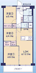 間取図画像 3LDK